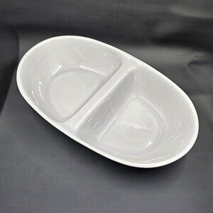 MCM Vernonware Casual California Dusk Gray Divided Serving Bowl EUC!